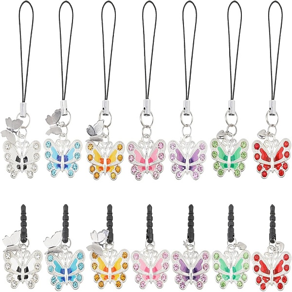 Correas para móviles de aleación de esmalte y tapones antipolvo para móviles-image-HJEW-GL00016-es