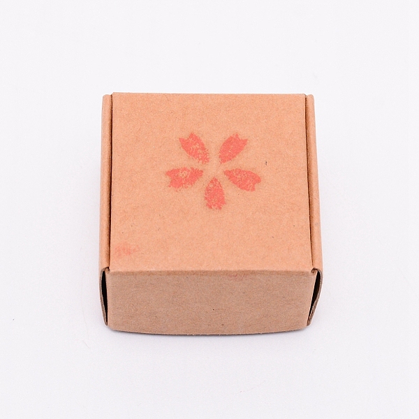 

PandaHall Resin Chapter, DIY Handmade Resin Soap Stamp Chapter, Square, Flower Pattern, 24x23x23mm Resin Flower