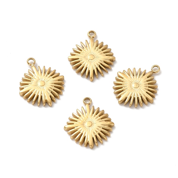 

PandaHall Ion Plating 304 Stainless Steel Pendants, Sun, Golden, 12.5x10x1.5mm, Hole: 1.2mm 304 Stainless Steel Sun