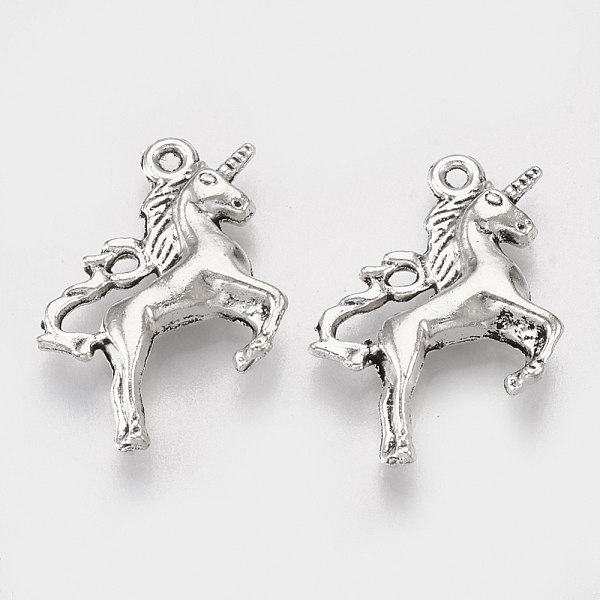 

PandaHall Tibetan Style Alloy Pendants, Unicorn, Lead Free & Cadmium Free, Antique Silver, 19x26x5mm, Hole: 1.2mm, about 162pcs/500g Alloy...