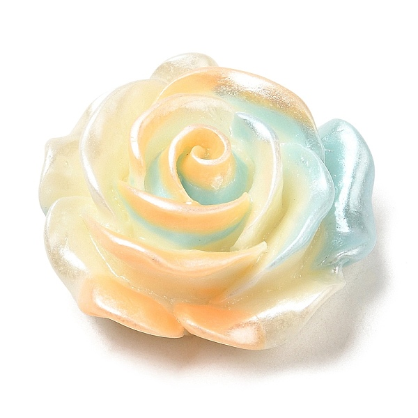 

PandaHall Gradient Color Opaque Resin Cabochons, Flower, Cyan, 28x12.5mm Resin Flower Cyan