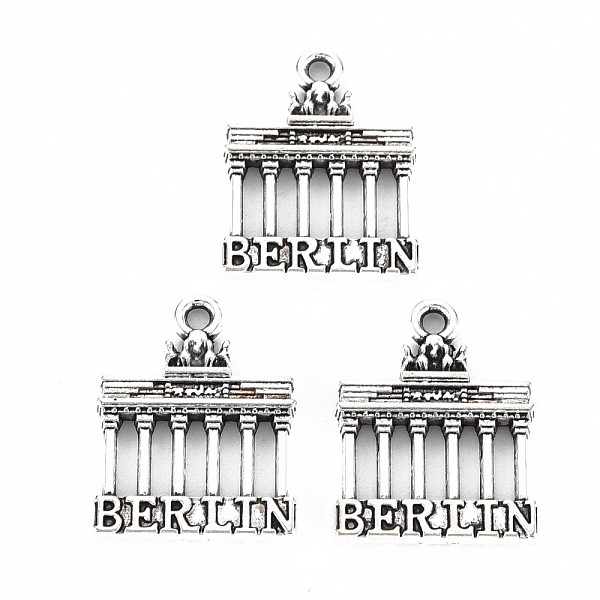 PandaHall Tibetan Style Alloy Pendant Rhinestone Settings, Cadmium Free & Lead Free, Berlin, Antique Silver, Fit For 1mm Rhinestone...