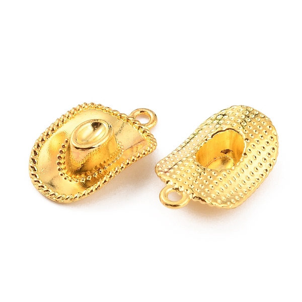 

PandaHall Alloy Pendants, West Cowboy Hat Charms, Golden, 22.5x13x6mm, Hole: 1.6mm Alloy Hat