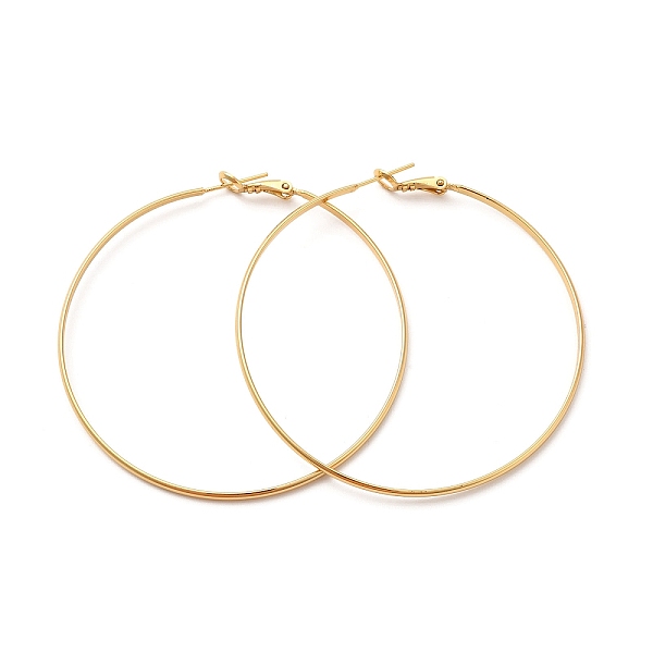 

PandaHall Rack Plating Brass Huggie Hoop Earrings, Long-Lasting Plated Jewelry for Women, Cadmium Free & Lead Free, Real 18K Gold Plated...