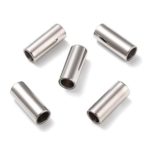 

PandaHall Smooth 304 Stainless Steel Magnetic Clasps with Glue-in Ends, Column, Stainless Steel Color, 17x7mm, Hole: 5mm 304 Stainless Steel...