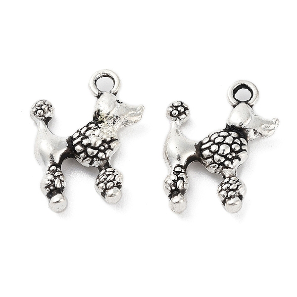 

PandaHall Tibetan Style Alloy Pendants, Cadmium Free & Lead Free, Dog, Antique Silver, 17.5x14x4mm, Hole: 2mm, about 714pcs/1000g Alloy Dog