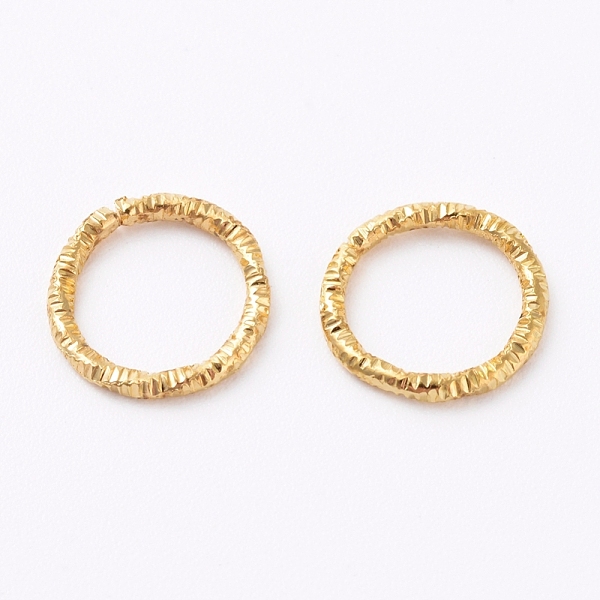 

PandaHall Iron Textured Jump Rings, Open Jump Rings, for Jewelry Making, Golden, 10x1mm, 18 Gauge, Inner Diameter: 7.5mm, about...