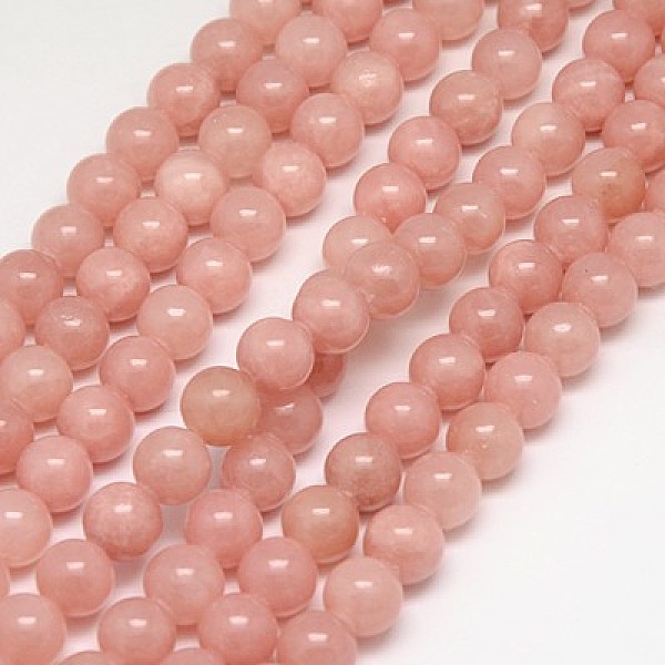 

PandaHall Natural Yellow Jade Beads Strands, Dyed, Round, Dark Salmon, 6mm, Hole: 1mm, about 70pcs/strand, 15.75 inch Yellow Jade Round