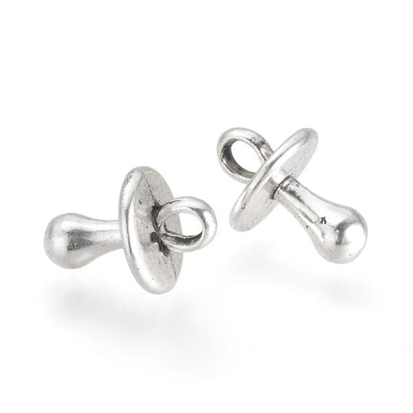 

PandaHall Tibetan Style Alloy Charms, Cadmium Free & Lead Free, Dummy Pacifier, Antique Silver, 13x9mm, Hole: 2mm, about 1070pcs/1000g Alloy...