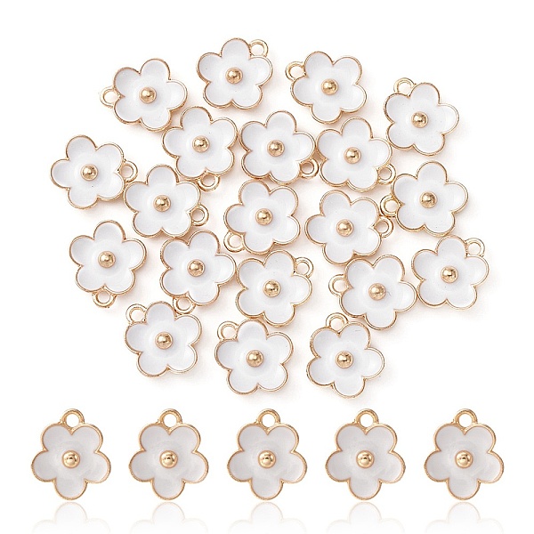 Light Gold Plated Alloy Enamel Pendants