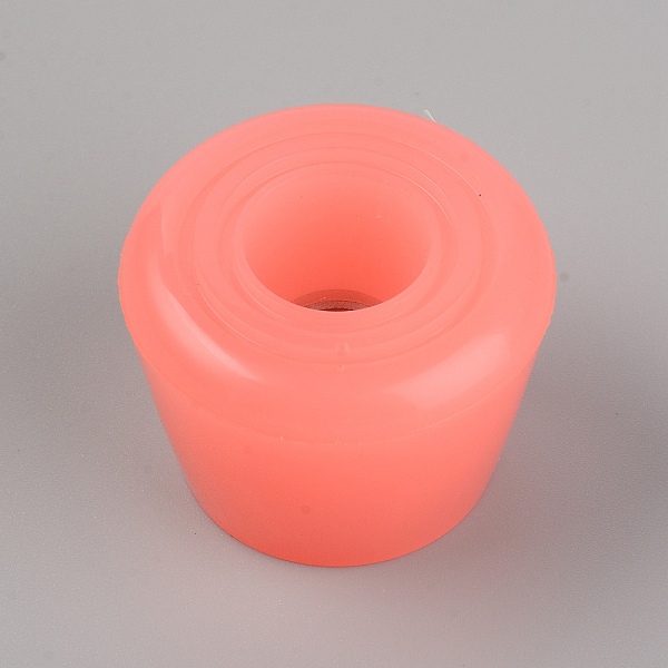 

PandaHall PU Roller Skate Toe Stoppers, Light Salmon, 47x34mm Plastic Column