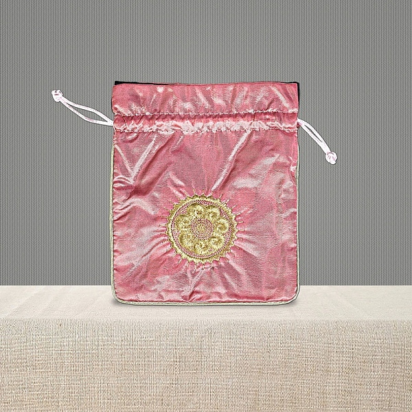 

PandaHall Chinese Style Brocade Drawstring Gift Blessing Bags, Jewelry Storage Pouches for Wedding Party Candy Packaging, Rectangle with...