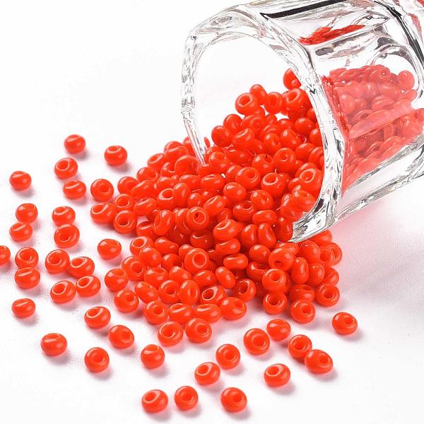 

PandaHall TOHO Short Magatama Beads, Japanese Seed Beads, (50) Opaque Sunset Orange, 3.5x3x2.5mm, Hole: 0.8mm, about 450g/bag Glass Orange