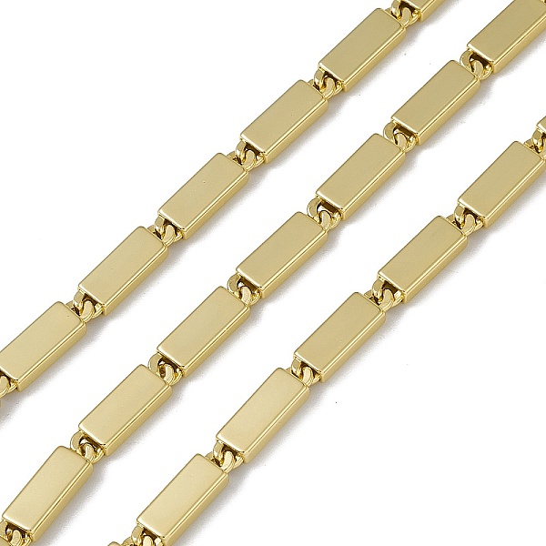

PandaHall Brass Rectangle Link Chains, with Spool, Soldered, Long-Lasting Plated, Cadmium Free & Nickel Free & Lead Free, Real 18K Gold...