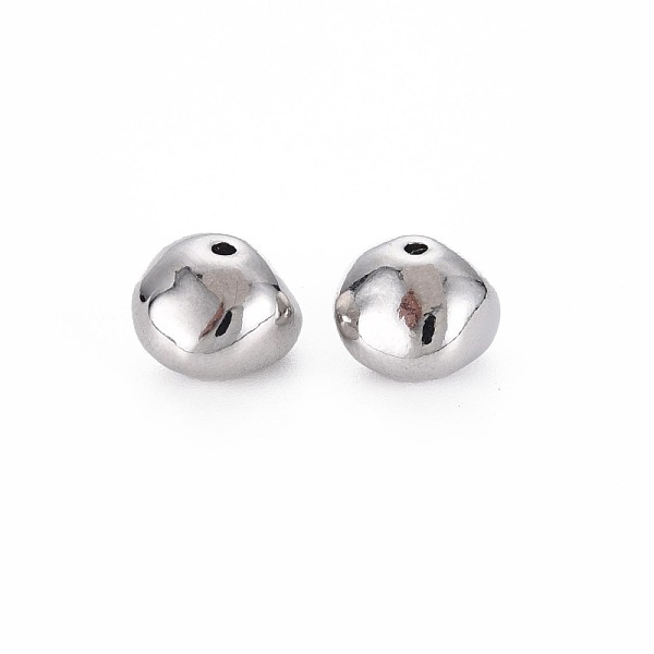 

PandaHall Brass Beads, Nickel Free, Chip, Real Platinum Plated, 7.5x10x9mm, Hole: 1.3mm Brass Chip