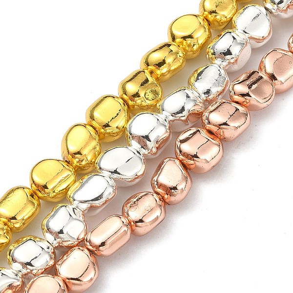 

PandaHall Synthetic Non-magnetic Hematite Beads Strands, Long-Lasting Plated, Oval, Mixed Color, 6~7x6~7x6~7mm, Hole: 0.8~0.9mm, about...