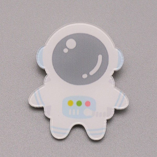 

PandaHall Astronaut Plastic Brooch for Backpack Clothes, White, 32x27x7mm, Pin: 0.7mm Plastic White