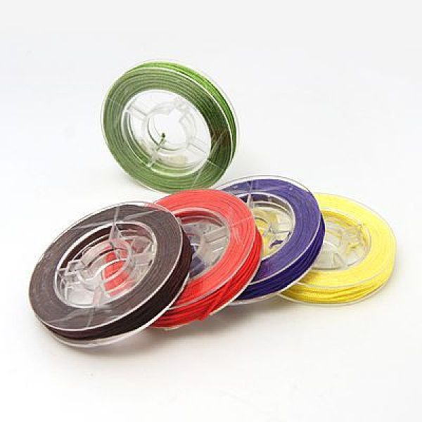 

PandaHall Nylon Thread for Jewelry Making, Mixed Color, 0.8mm, about 7.65~9.84 yards(7~9m)/roll Nylon Multicolor