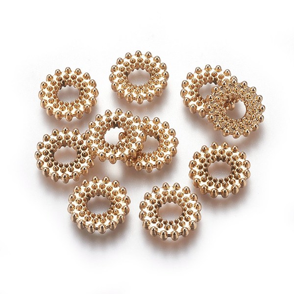 

PandaHall Alloy European Beads, Large Hole Beads, Donut, Light Gold, 13.5x3mm, Hole: 5mm Alloy Donut
