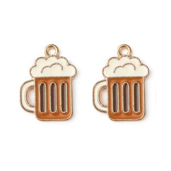 

PandaHall Alloy Enamel Pendants, Beer, Colorful, Light Gold, 19.5x13.5x1.5mm, Hole: 1.5mm Alloy+Enamel Others