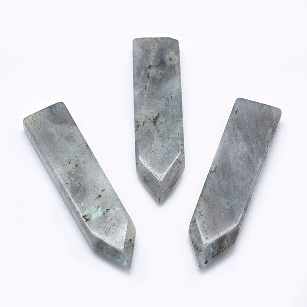 

PandaHall Natural Labradorite Cabochons, Sword, 51.5~54x12.5~14x5~6mm Labradorite Others