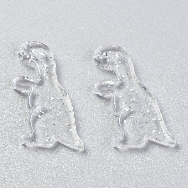 

PandaHall Acrylic Pendants, Glitter Powder, Dinosaur, Clear, 29x16x3.5mm, Hole: 1.5mm Acrylic Dinosaur Clear