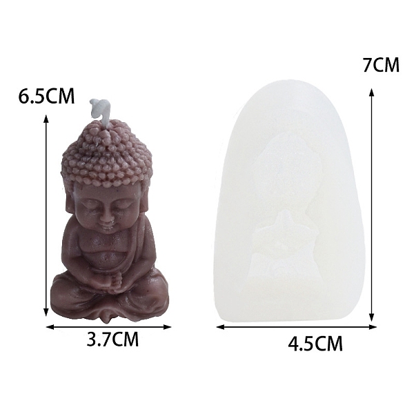

PandaHall DIY Silicone Candle Molds, Resin Casting Molds, For UV Resin, Epoxy Resin Jewelry Making, Buddha Statue, White, 7x4.5cm Silicone...