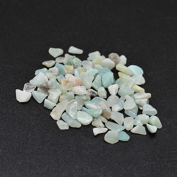 

PandaHall Natural Flower Amazonite Chip Beads, No Hole/Undrilled, 2~8x2~4mm, about 8500pcs/500g Flower Amazonite Chip