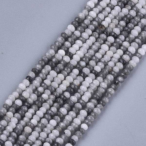 

PandaHall Natural Hawk's Eye Beads Strands, Eagle Eye Stone, Faceted, Rondelle, 3.5~4x2.5~3mm, Hole: 1mm, about 120~122pcs/strand, 14.9...