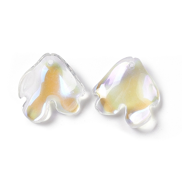 

PandaHall Electroplate Glass Pendant, AB Color, Flower Petal, Clear, 20x19x4mm, Hole: 1.2mm Glass Flower Clear