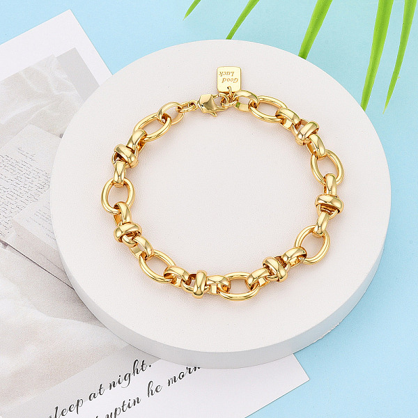 Brass Chain Bracele… - image