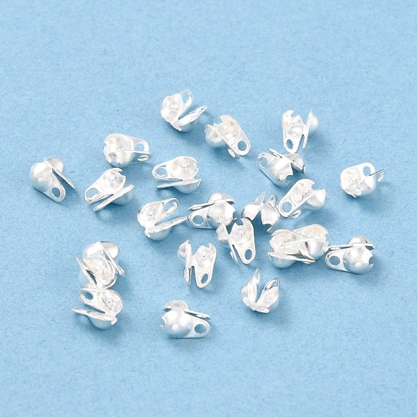 

PandaHall 304 Stainless Steel Bead Tips, Calotte Ends, Clamshell Knot Cover, Silver, 5x3.5mm, Hole: 0.5mm 304 Stainless Steel