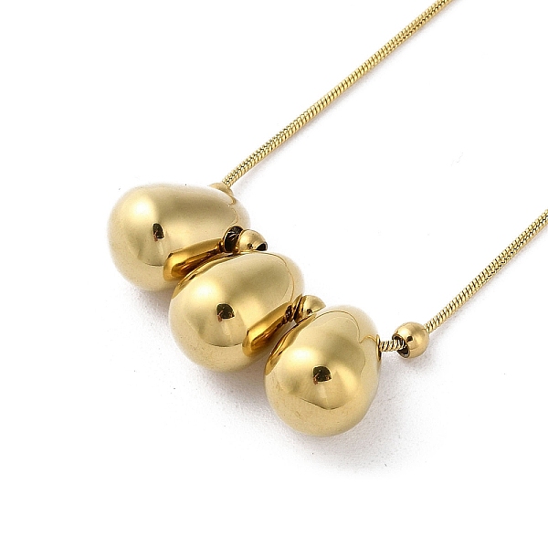 

PandaHall Ion Plating(IP) 304 Stainless Steel Necklaces, Teardrop Pendant Necklaces, Golden, 16.46 inch(41.8cm) 304 Stainless Steel Teardrop