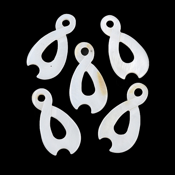 

PandaHall Natural Freshwater Shell Pendants, Teardrop Charms, Seashell Color, 44~44.5x22.5x2.5mm, Hole: 4.5mm Freshwater Shell Teardrop