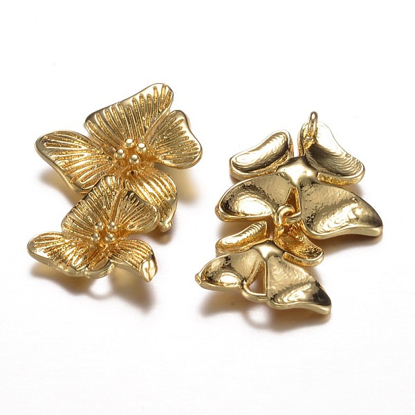 

PandaHall Long-Lasting Plated Brass Links connectors, Flower, Cadmium Free & Lead Free, Real 24K Gold Plated, 24x16x3.5mm, Hole: 1mm Brass...