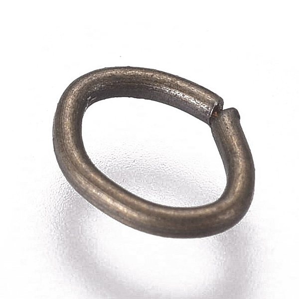 

PandaHall Iron Jump Rings, Oval, Open Jump Rings, Antique Bronze, 5x4x0.6mm, Inner Diameter: 2.5x4mm, 300pcs/bag Iron Oval