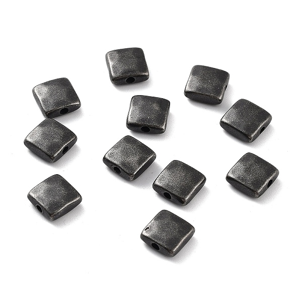 

PandaHall 316 Surgical Stainless Steel Beads, Square, Antique Silver, 9x9x3.8mm, Hole: 1.6mm 316 Surgical Stainless Steel Square