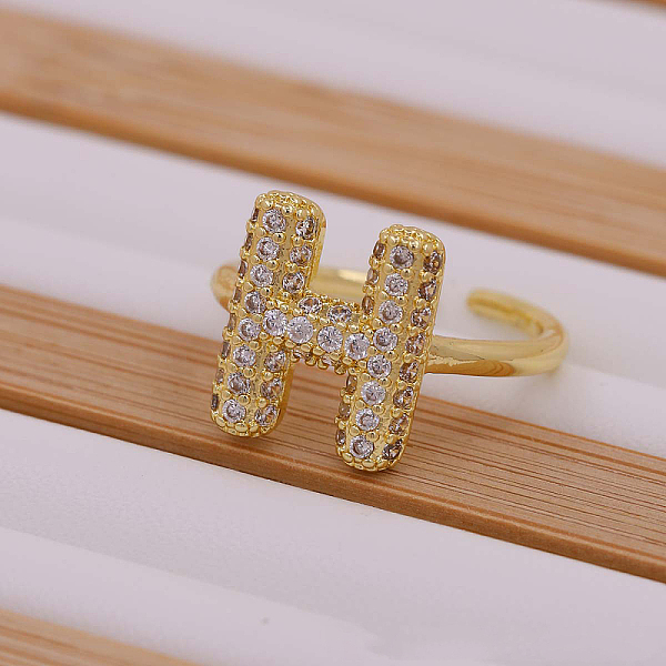 Brass Micro Pave Cl… - image