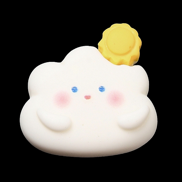 

PandaHall Weather Theme Opaque Resin Cabochons, Cloud, 21.5x20.5x6mm Resin Cloud