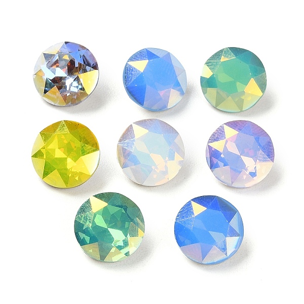 

PandaHall Glass Rhinestone Cabochons, Faceted, Pointed Back & Back Plated, Flat Round, Mixed Color, 10x5.5mm Glass Rhinestone Flat Round..., Multicolor