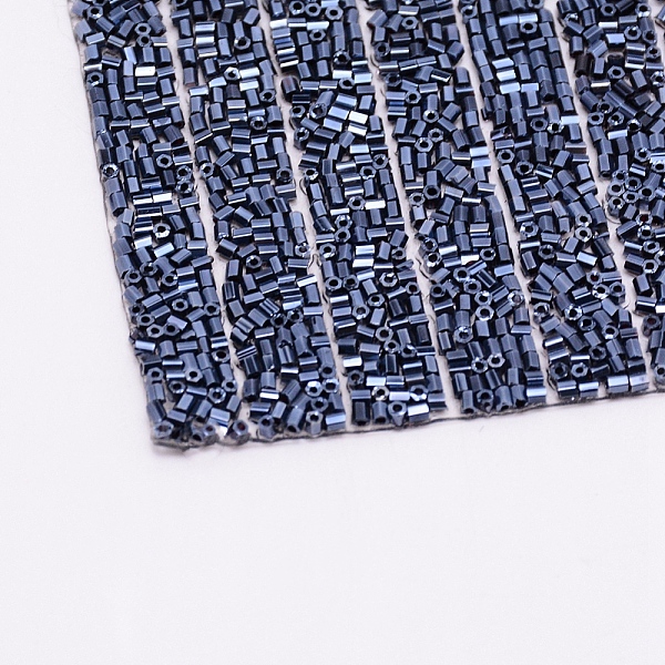 

PandaHall Glitter Resin Tube Beads, Costume Accessories, Marine Blue, 410x238x3mm Resin Rhinestone Tube
