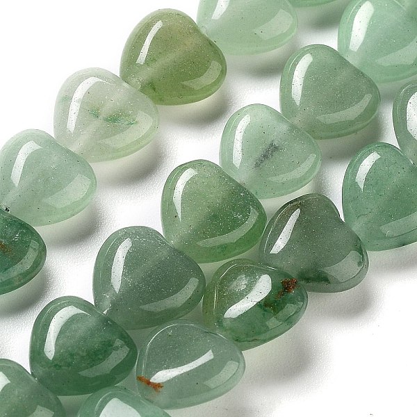 

PandaHall Natural Green Aventurine Beads Strands, Heart, 10x10x4.5~5mm, Hole: 0.7mm, about 20pcs/strand, 7.28''~7.48''(18.5~19cm) Green...