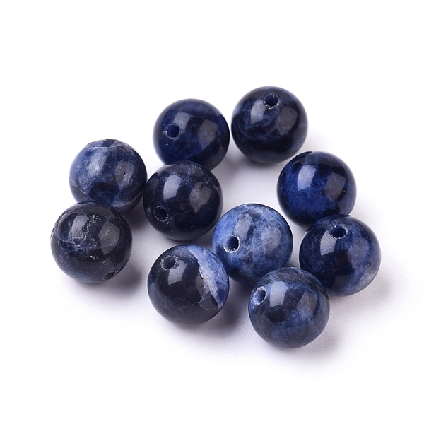 

PandaHall Natural Sodalite Beads, Grand A, Round, 8mm, Hole: 1mm Sodalite Round