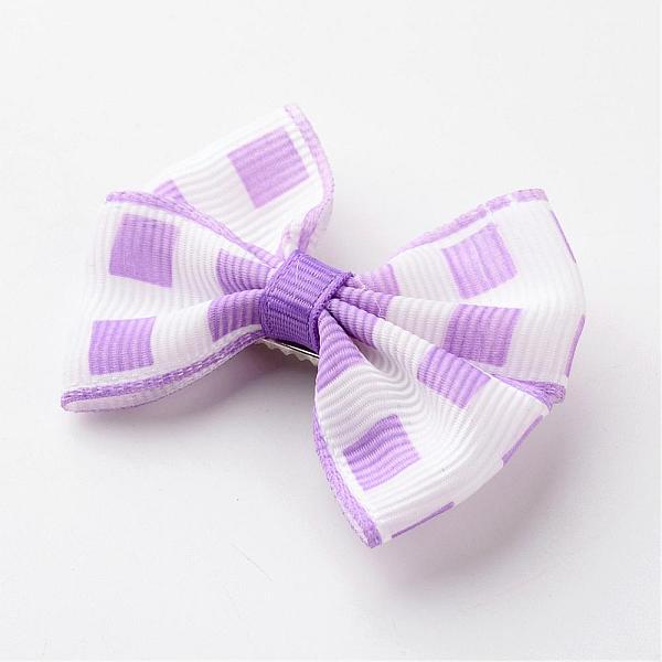 

PandaHall Iron Alligator Hair Clips, with Handmade Woven Bowknot, Platinum, Mixed Color, 56x45x12mm Cloth Multicolor