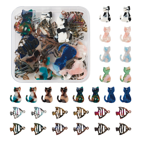 28Pcs 14 Styles Opa… - image