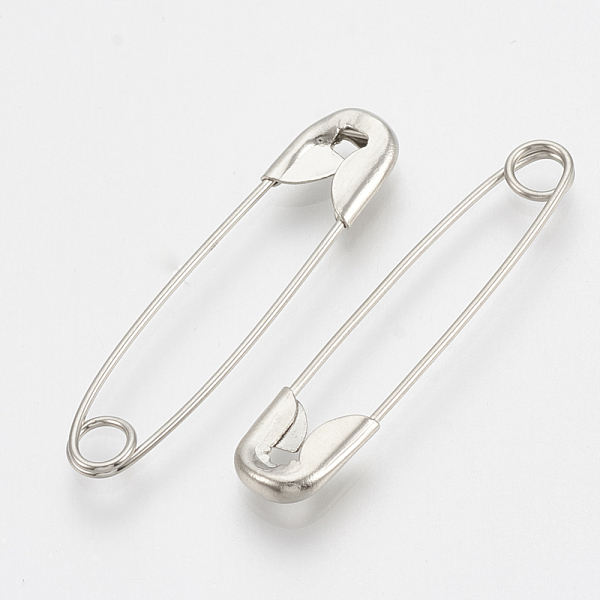 

PandaHall Iron Safety Pins, Platinum, 30x7x0.5mm, 1000pcs/box Iron
