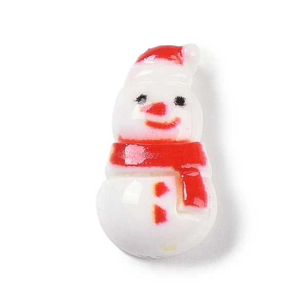 

PandaHall Opaque Christmas Theme Resin Cabochons, Snowman, 14.5x8x5.5mm Resin Snowman White