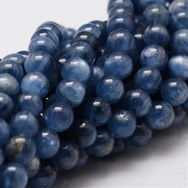 

PandaHall Natural Grade AA Kyanite/Cyanite/Disthene Round Bead Strands, 8mm, Hole: 1mm, about 50pcs/strand, 15.7 inch Kyanite Round