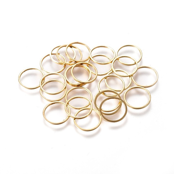 

PandaHall Brass Linking Rings, Golden, 12x0.7~1mm, Inner Diameter: 11mm Brass Ring