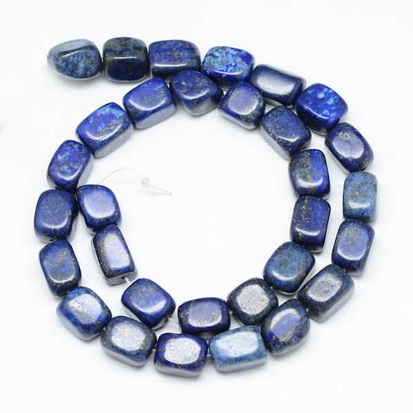 

PandaHall Natural Lapis Lazuli Bead Strands, Cuboid, 12~15x8~12x8~12mm, Hole: 1.5mm, about 30~32pcs/strand, 15.7 inch Lapis Lazuli Cuboid